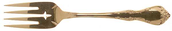 Golden Fredericksburg (Gold Electroplate) Individual Salad Fork
