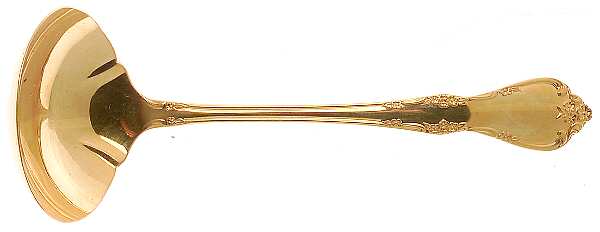 Golden Fredericksburg (Gold Electroplate) Solid Gravy Ladle