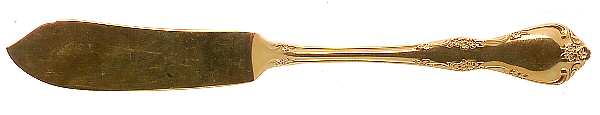 Golden Fredericksburg (Gold Electroplate) Flat Handle Master Butter Knife