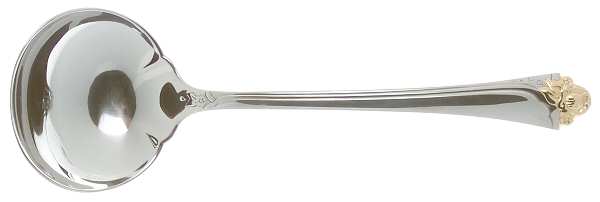 Fantasy Rose (Gold Accent) Solid Gravy Ladle