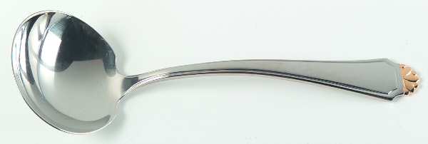 Golden Henley-Group I (Stainless, Gold Accent) Solid Gravy Ladle