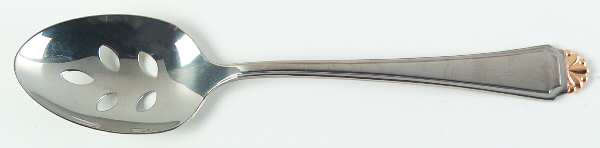Golden Henley-Group I (Stainless, Gold Accent) Pierced Tablespoon (Serving Spoon)