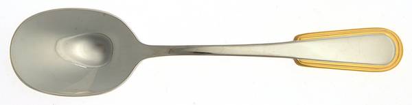 Golden Ionia (Stainless, Gold Accent) Sugar Spoon