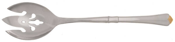 Golden Juilliard (Stainless, Gold Accent) Salad Serving Fork with Stainless Prongs HC