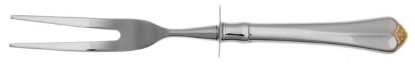 Golden Juilliard (Stainless, Gold Accent) Carving Fork Small with Stainless Prongs HC