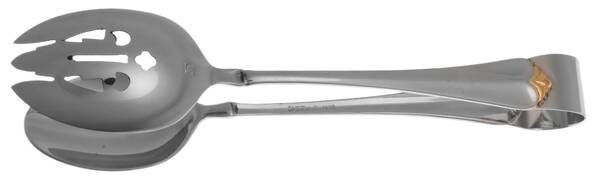 Golden Juilliard (Stainless, Gold Accent) Salad Tongs Solid HC