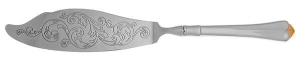 Golden Juilliard (Stainless, Gold Accent) Fish Serving Knife with Stainless Blade HC