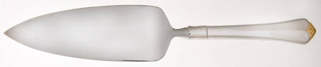 Golden Juilliard (Stainless, Gold Accent) Pie Server with Serrated Stainless Blade HC