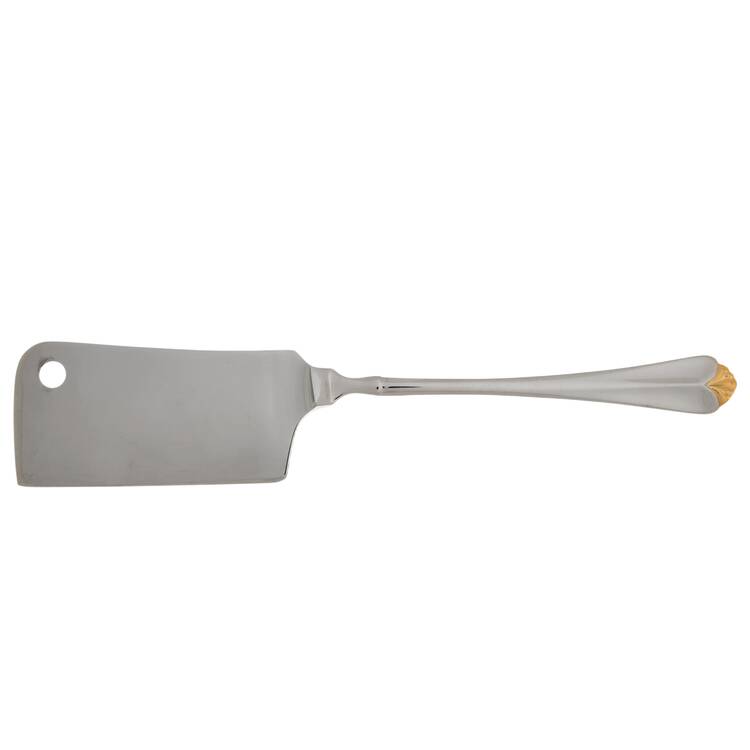 Golden Juilliard (Stainless, Gold Accent) Cheese Cleaver with Stainless Blade HC