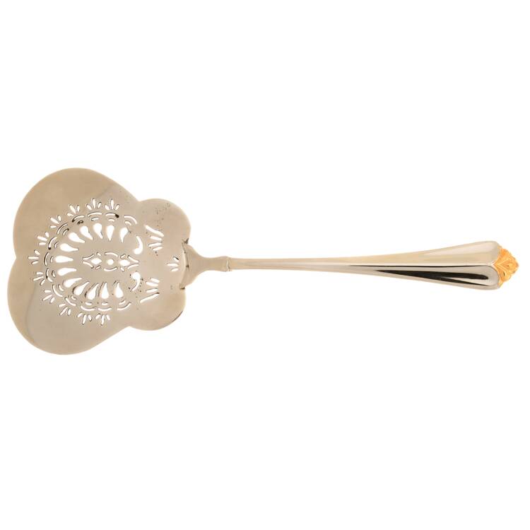 Golden Juilliard (Stainless, Gold Accent) Pierced Egg Server Solid Stainless HC