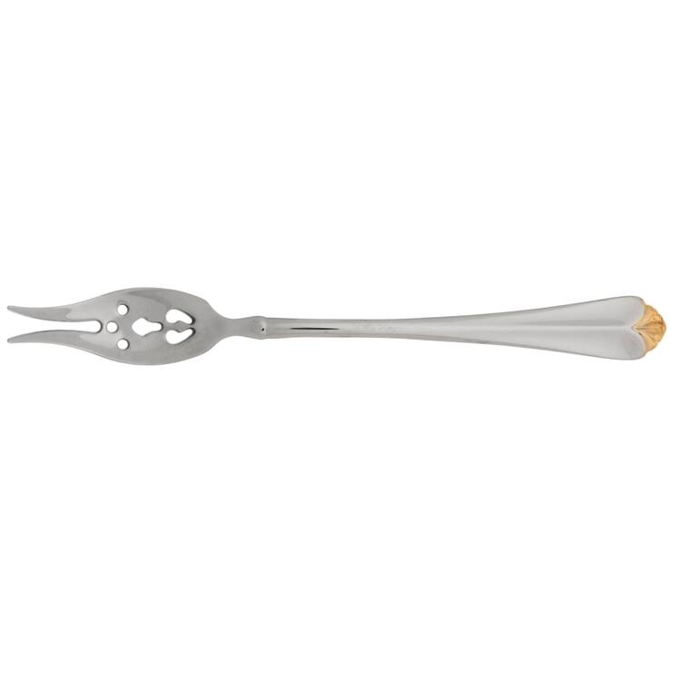 Golden Juilliard (Stainless, Gold Accent) Olive Fork with Short Handle HC