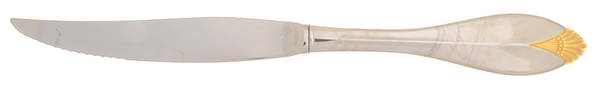 Golden Kingswood (Stainless, Gold Accent) Individual Steak Knife Hollow Handle