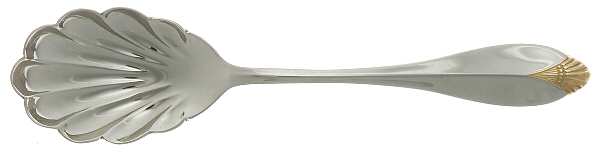 Golden Kingswood (Stainless, Gold Accent) Sugar Shell Spoon