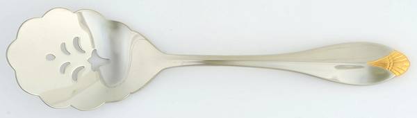 Golden Kingswood (Stainless, Gold Accent) Solid Bon Bon Spoon
