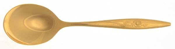 Golden Lasting Rose (Gold Electroplate) Sugar Spoon