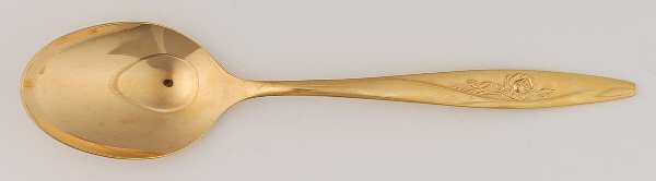Golden Lasting Rose (Gold Electroplate) Place/Oval Soup Spoon