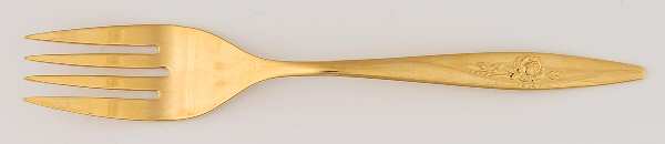 Golden Lasting Rose (Gold Electroplate) Individual Salad Fork