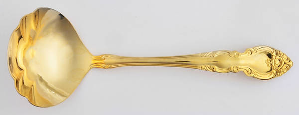 Golden Malmaison (Gold Electroplate) Solid Gravy Ladle