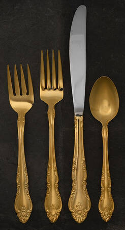 Golden Malmaison (Gold Electroplate) 4 Piece Place Setting