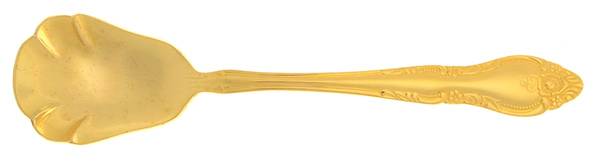 Golden Malmaison (Gold Electroplate) Sugar Shell Spoon