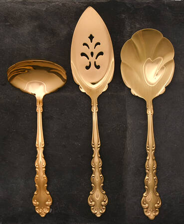 Golden Modern Baroque (Gold Electroplated) 3 Piece Completer Set