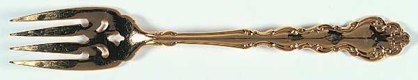 Golden Modern Baroque (Gold Electroplated) Individual Salad Fork