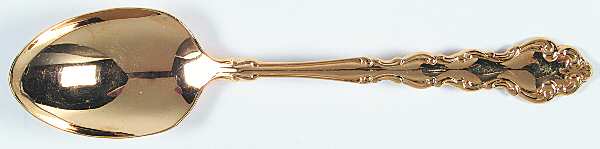 Golden Modern Baroque (Gold Electroplated) Tablespoon (Serving Spoon)