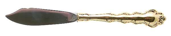 Golden Modern Baroque (Gold Electroplated) Hollow Handle Master Butter Knife