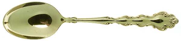 Golden Modern Baroque (Gold Electroplated) Place/Oval Soup Spoon