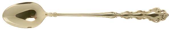 Golden Modern Baroque (Gold Electroplated) Iced Tea Spoon