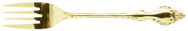 Golden Natchez (Gold Electroplate) Individual Salad Fork