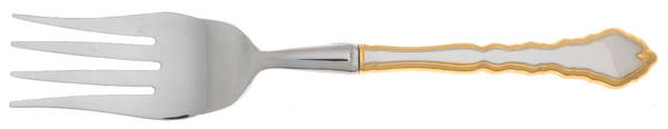 Golden Royal Chippendale (Stainless, 1987) Cold Meat Fork Large, Stainless Tines HC