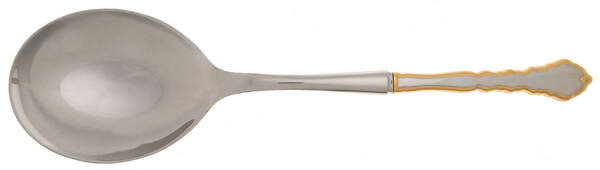 Golden Royal Chippendale (Stainless, 1987) Casserole Spoon with Smooth Stainless Bowl HC
