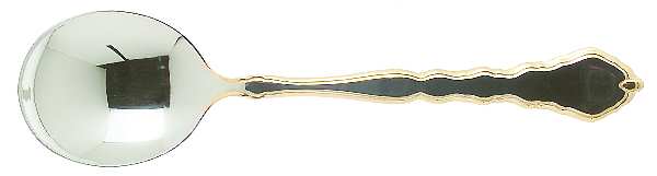 Golden Royal Chippendale (Stainless, 1987) Round Bowl Soup Spoon (Gumbo)