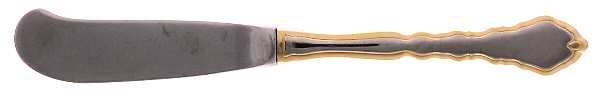 Golden Royal Chippendale (Stainless, 1987) Butter Spreader Hollow Hdl-Paddle/Stainless Blade