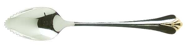 Golden Royal Flute (Stainless, Gold Accent) Fruit/Orange Spoon