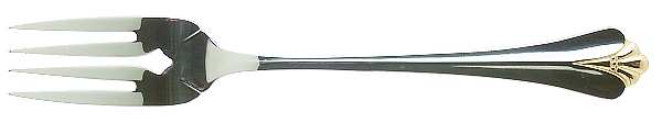 Golden Royal Flute (Stainless, Gold Accent) Individual Salad Fork