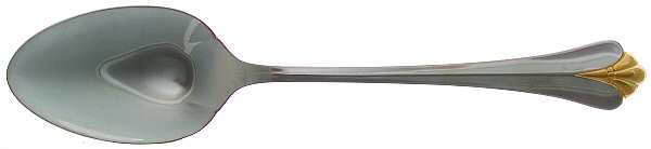 Golden Royal Flute (Stainless, Gold Accent) Tablespoon (Serving Spoon)