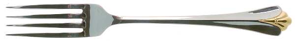 Golden Royal Flute (Stainless, Gold Accent) Fork