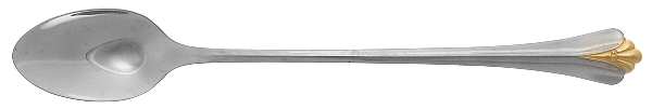 Golden Royal Flute (Stainless, Gold Accent) Iced Tea Spoon