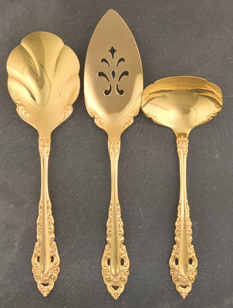 Golden Royal Grandeur (Gold Electroplate, 1975) 3 Piece Completer Set