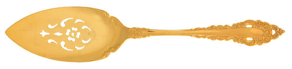 Golden Royal Grandeur (Gold Electroplate, 1975) Solid Pierced Pie Server