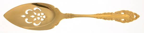 Golden Royal Grandeur (Gold Electroplate, 1975) Server-Pie/Solid-Pierced