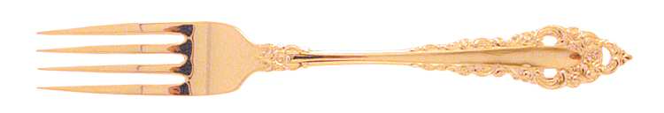 Golden Royal Grandeur (Gold Electroplate, 1975) Fork