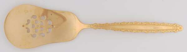 Golden Royal Lace (Gold Electroplate) Pierced Solid Pastry Server