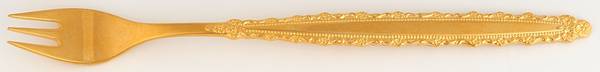 Golden Royal Lace (Gold Electroplate) Cocktail/Seafood Fork