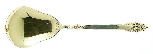 Golden Spanish Crown (Gold Electroplate) Solid Smooth Casserole Spoon