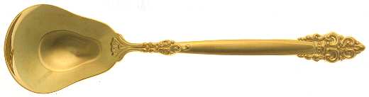 Golden Spanish Crown (Gold Electroplate) Sugar Spoon