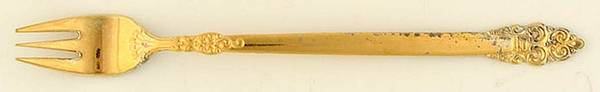 Golden Spanish Crown (Gold Electroplate) Iced Tea Spoon