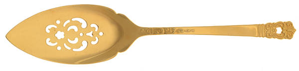 Golden Scandinavia (Gold Electroplate) Solid Pierced Pie Server